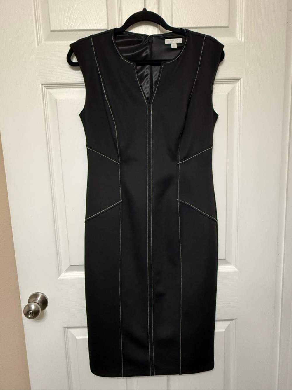 NY&Co Sexy and Sleek Pencil Dress with White Stitching